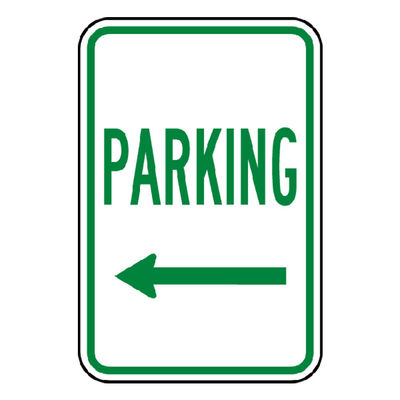 Directional Arrow Custom Reflective Sign Parking Lot Symbol Weatherproof