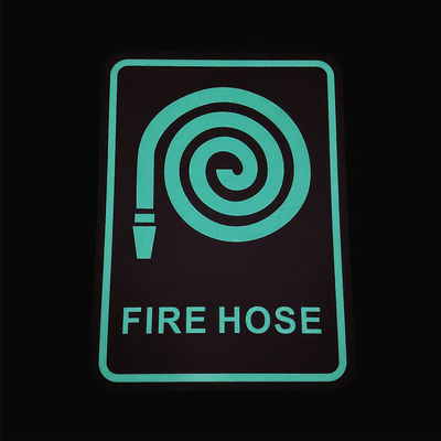 ISO Standards Photoluminescent Fire Hose Signs 1mm Thickness