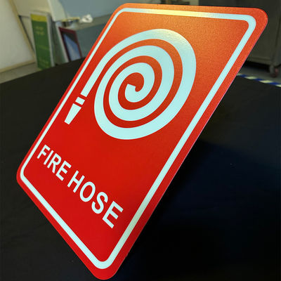 ISO Standards Photoluminescent Fire Hose Signs 1mm Thickness