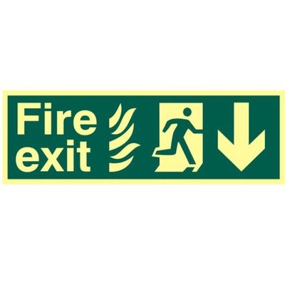 Customizable Photoluminescent Safety Sign No Electricity Customization Upon Request