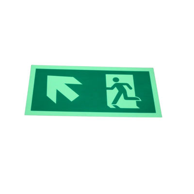 Self Luminous Aluminum Emergency Evacuation Signs Fire Escape Plan Symbols