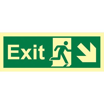 Customizable Photoluminescent Safety Sign No Electricity Customization Upon Request